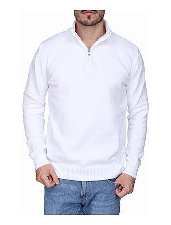 Pull col montant zippé