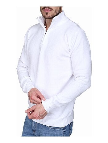 Pull col montant zippé