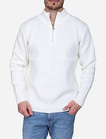 Pull col montant zippé