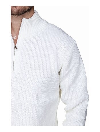 Pull col montant zippé