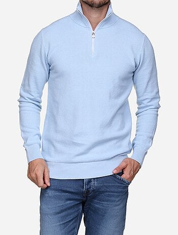 Pull col montant zippé