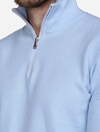 Pull col montant zippé
