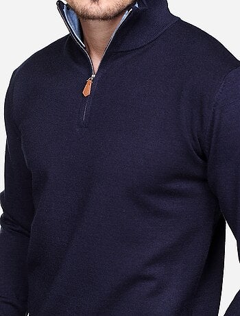 Pull col montant zippé
