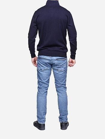 Pull col montant zippé