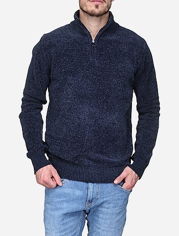 Pull col montant zippé