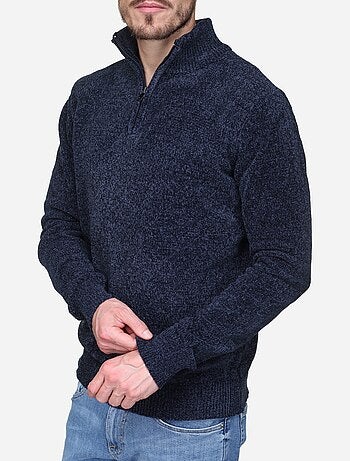 Pull col montant zippé
