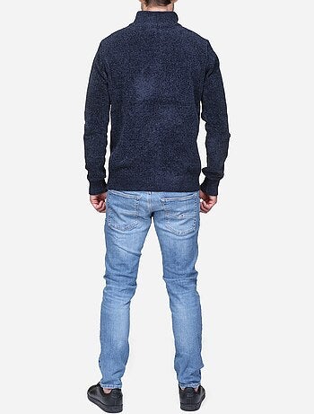 Pull col montant zippé