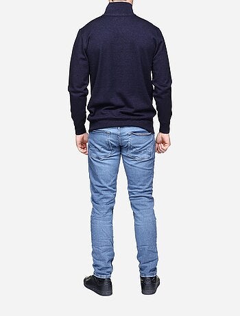 Pull col montant zippé