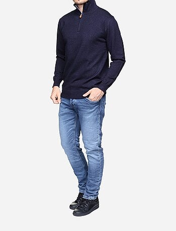 Pull col montant zippé