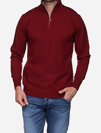 Pull col montant zippé