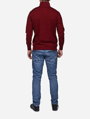 Pull col montant zippé