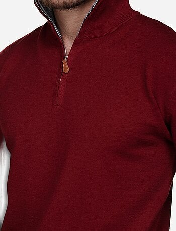 Pull col montant zippé