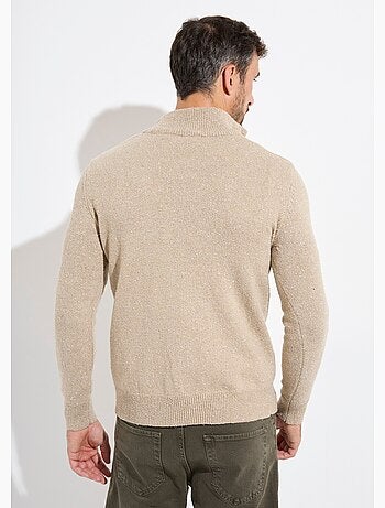 Pull col montant zippé, coupe ajustée - AFIBEL