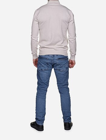 Pull col montant zippé