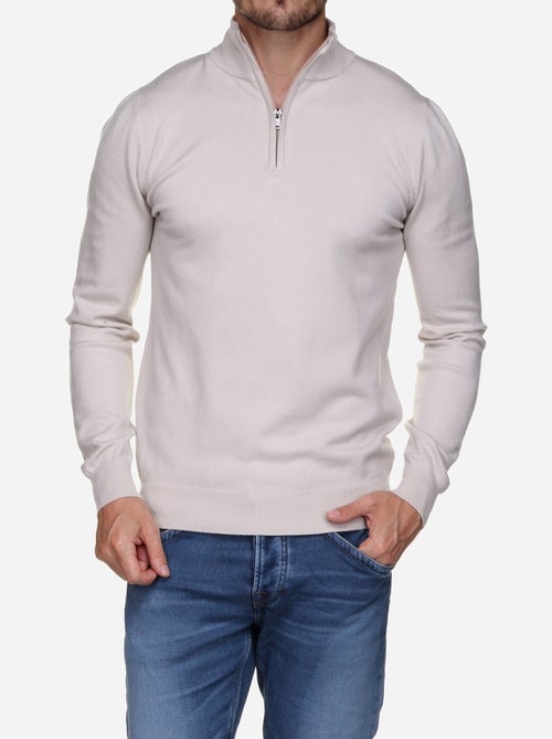 Pull col montant zippé - Kiabi Pull col montant zippé - Kiabi