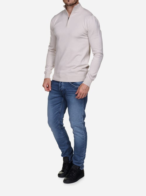 Pull col montant zippé - Kiabi Pull col montant zippé - Kiabi