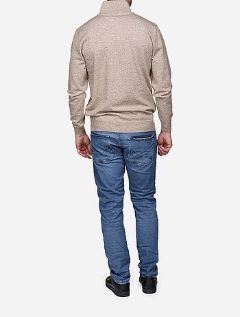 Pull col montant zippé