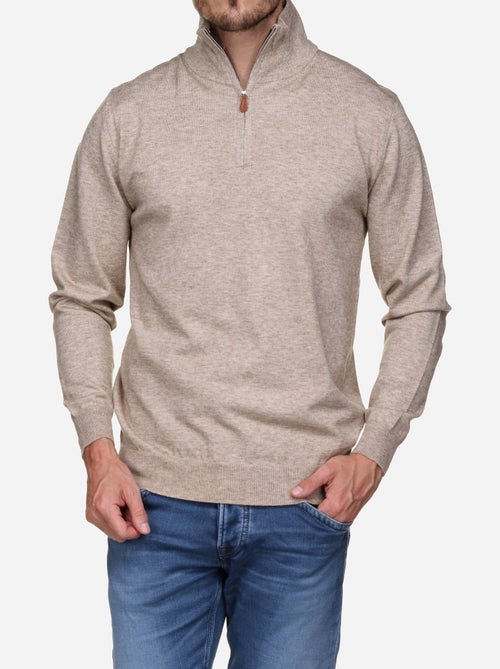 Pull col montant zippé - Kiabi Pull col montant zippé - Kiabi