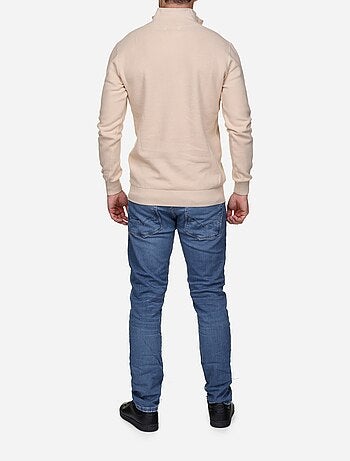 Pull col montant zippé
