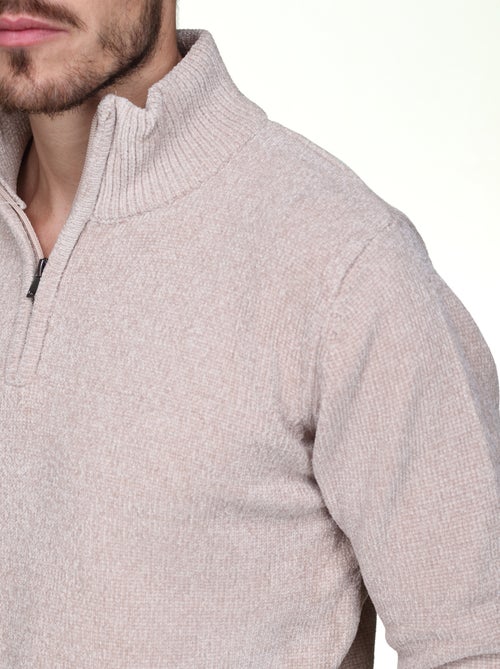 Pull col montant zippé - Kiabi Pull col montant zippé - Kiabi