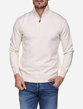 Pull col montant zippé