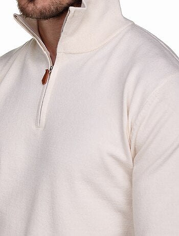 Pull col montant zippé
