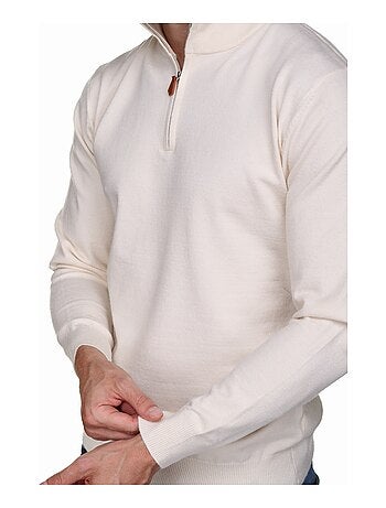 Pull col montant zippé