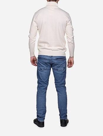 Pull col montant zippé