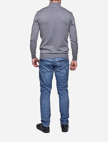 Pull col montant zippé