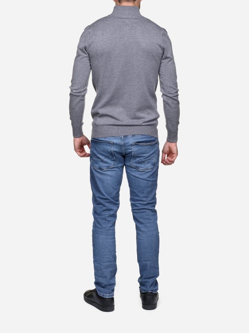 Pull col montant zippé - Kiabi