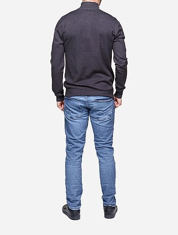 Pull col montant zippé