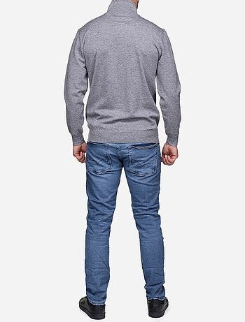 Pull col montant zippé