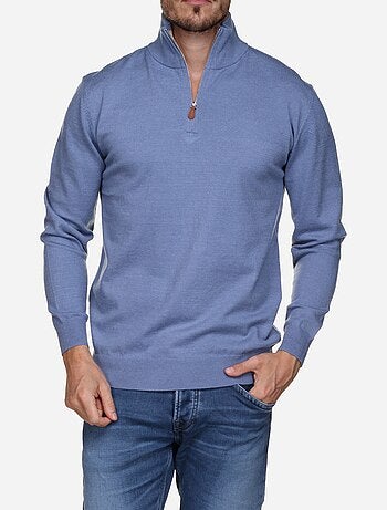 Pull col montant zippé