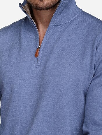 Pull col montant zippé
