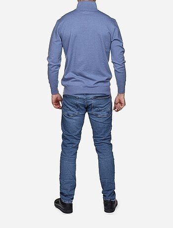 Pull col montant zippé