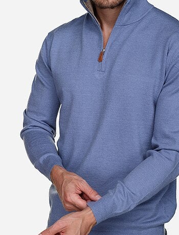 Pull col montant zippé