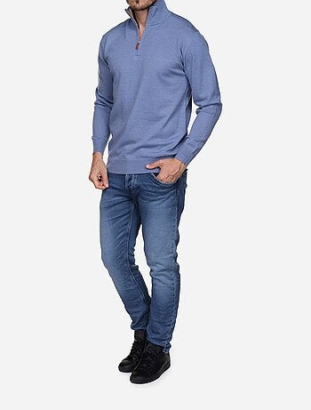 Pull col montant zippé