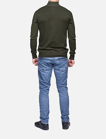 Pull col montant zippé