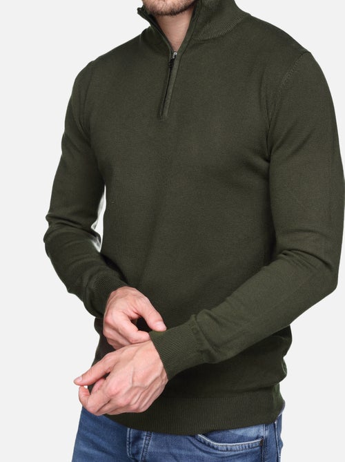 Pull col montant zippé - Kiabi Pull col montant zippé - Kiabi