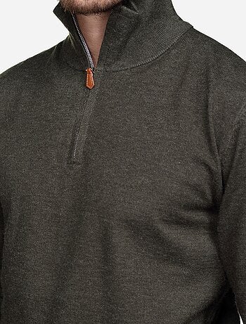 Pull col montant zippé