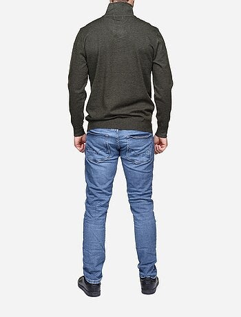 Pull col montant zippé