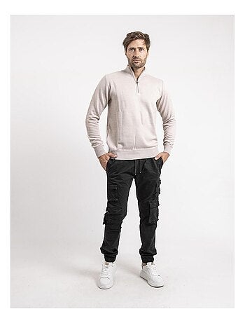 Pull col montant zippé LARKO