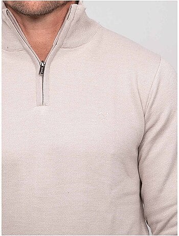 Pull col montant zippé larko