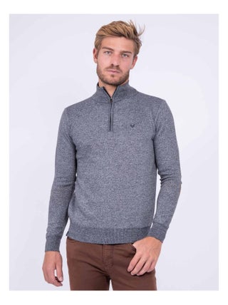 Pull col montant zippé LARKO