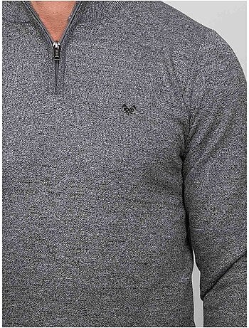 Pull col montant zippé larko