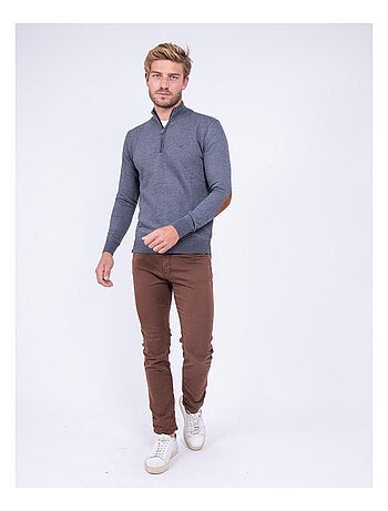 Pull col montant zippé LARKO