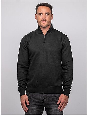 Pull col montant zippé larko