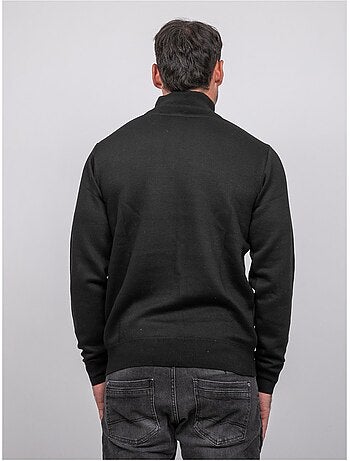 Pull col montant zippé larko