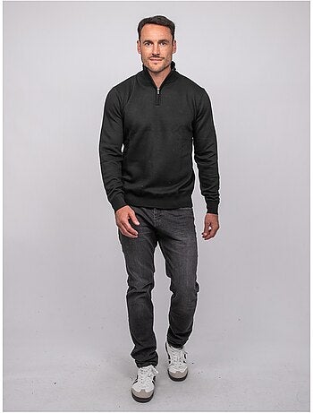 Pull col montant zippé larko