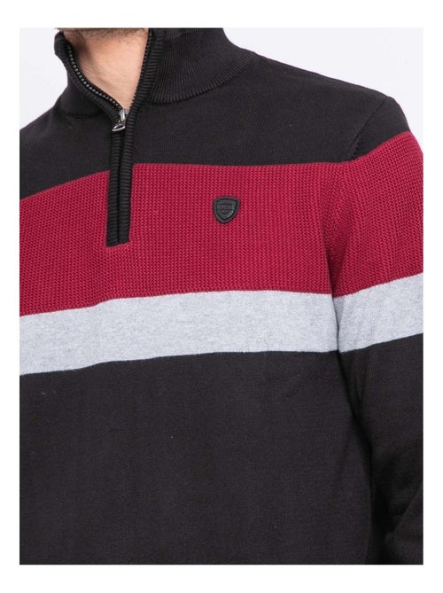 Pull col montant zippé LONYX - Kiabi